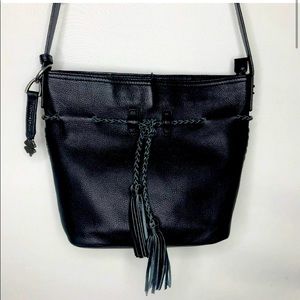 Lucky Brand Leather Crossbody Black